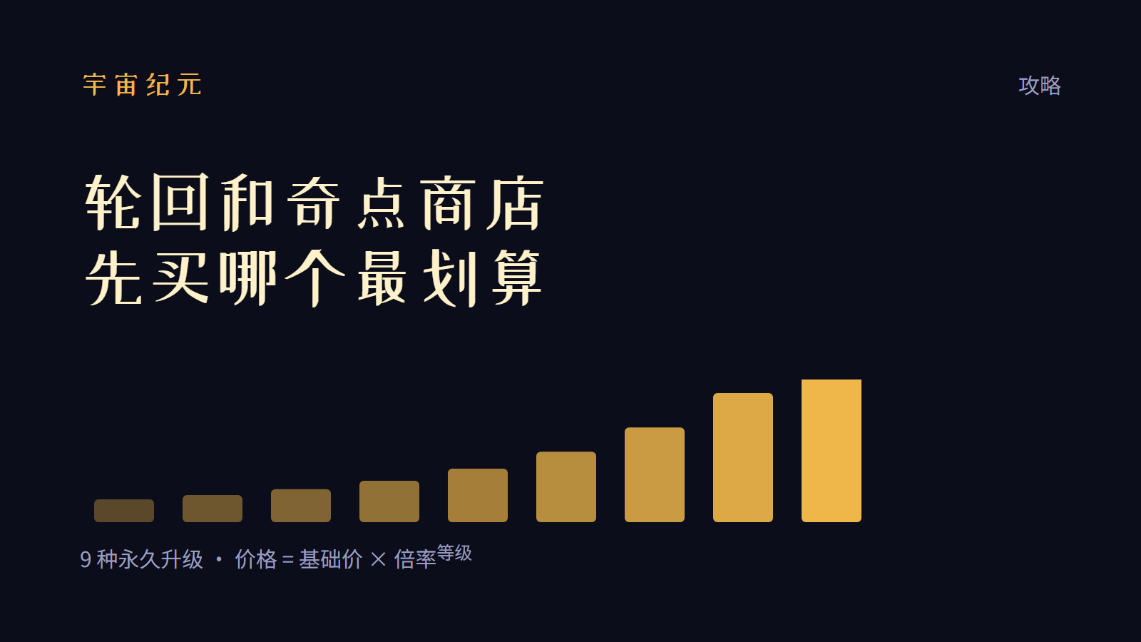 轮回和奇点商店：先买哪个最划算