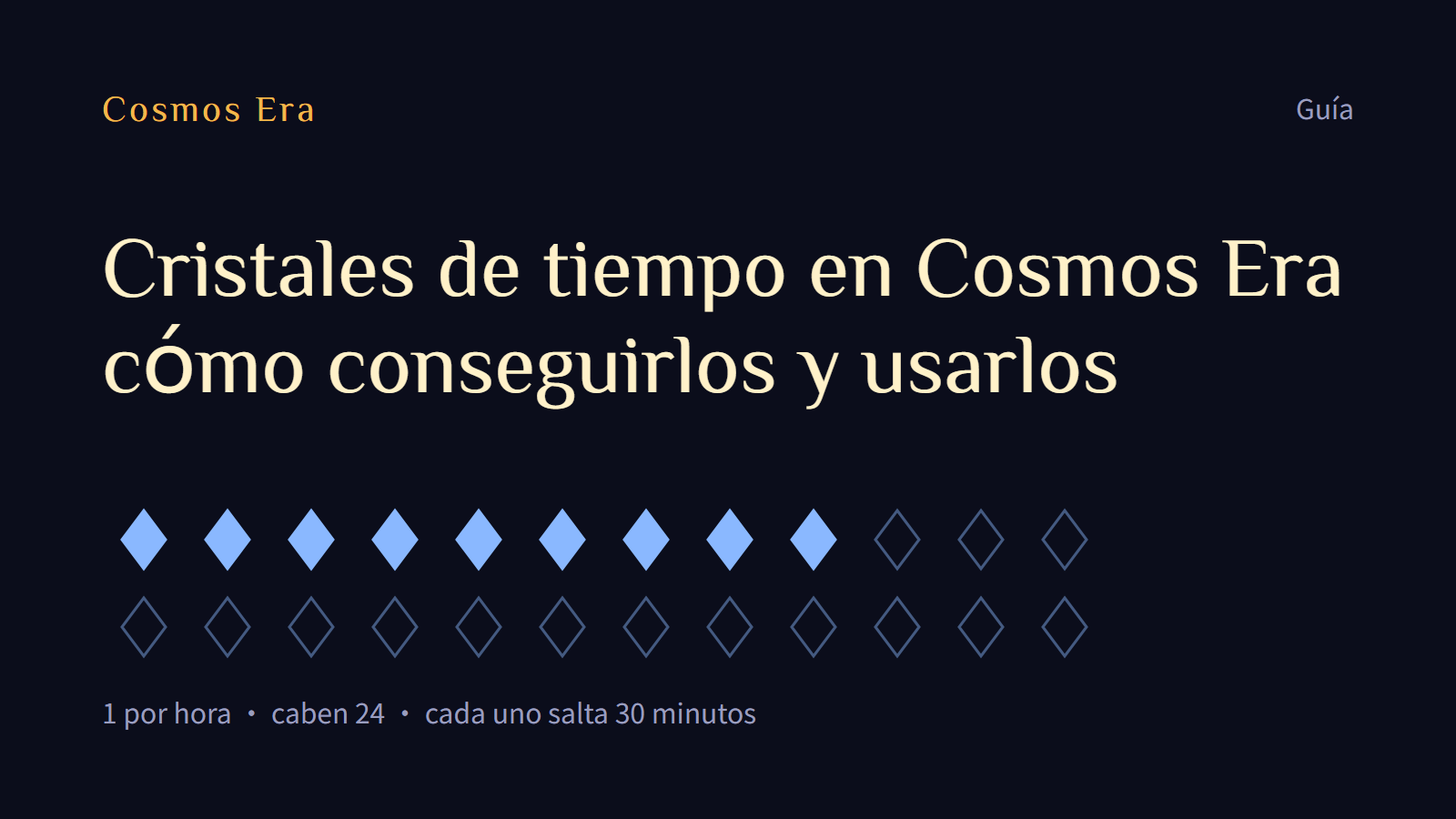 Cristales de tiempo en Cosmos Era: cómo conseguirlos y usarlos Cristales de tiempo en Cosmos Era: cómo conseguirlos y usarlos