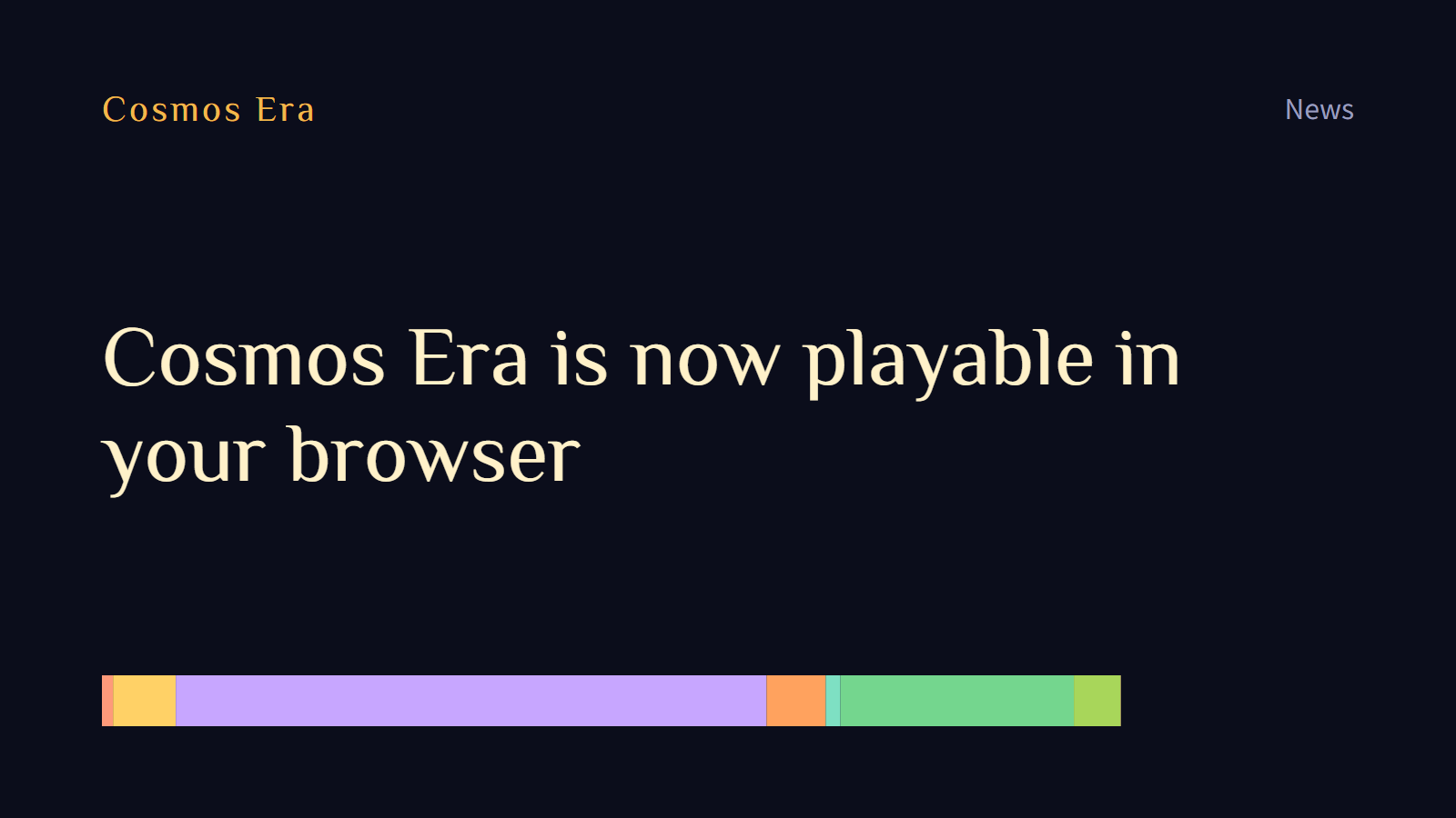 Cosmos Era is now playable in your browser